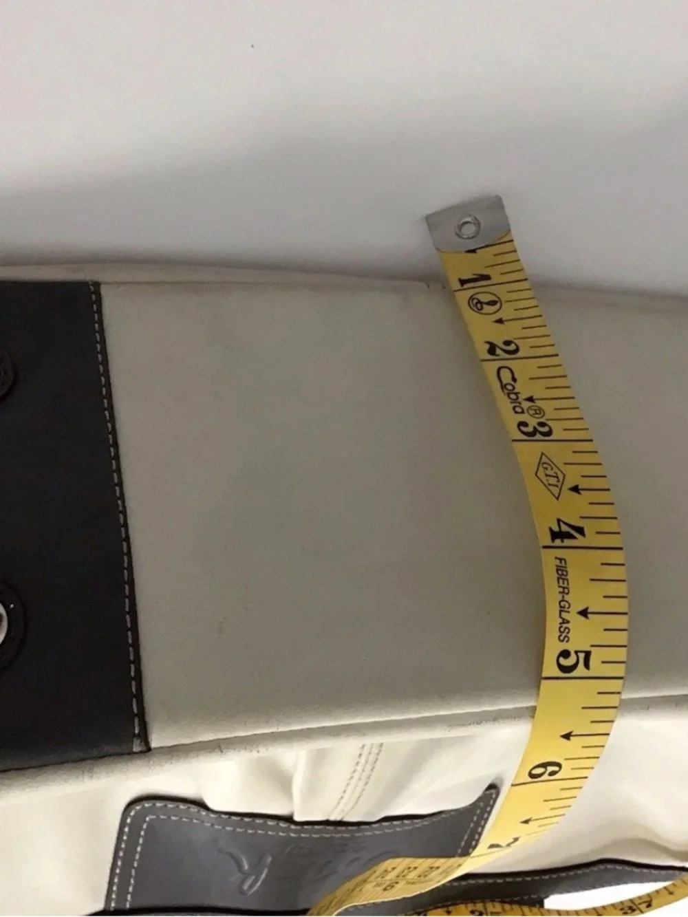 Coach Shoulder white  Gray Leather Purse